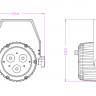 Involight LEDPAR35W - всепогодный светильник, 3 шт.по 10 Вт (мультичип RGBWA), DMX-512