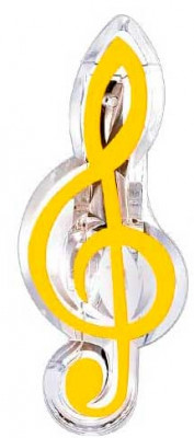 Зажим для нот PJ-003YW Скрипичный ключ