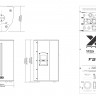 FBT X-PRO 115A -  двухполосная би-амп активная акустическая система, НЧ 1200 Вт+ВЧ 300 Вт