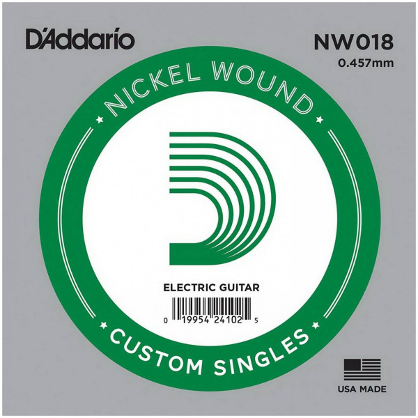 Струна одиночная для электрогитары D'ADDARIO NW018