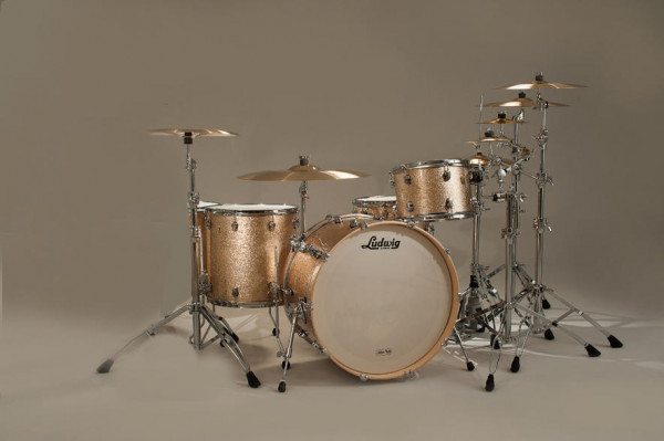 Комплект барабанов LUDWIG LK7323KXGB Keystone series (22"х17")(16"x16")(12"x8")(10"x7,5") + 2 держателя томов (Atlas Mount) и фурнитура Keystone Lugs