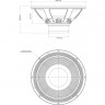 EIGHTEEN SOUND 15NLW9401/8 15" динамик НЧ, неодим, 8 Ом, 1200 Вт AES, 97dB, 40-4000 Гц