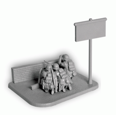 Немецкий пулемет МГ-34 с расчётом 1939-42гг (зима) 1/72