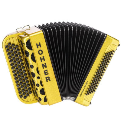 HOHNER Fun Nova II 80 light gold glitter (C-Stepped) 3/4 баян