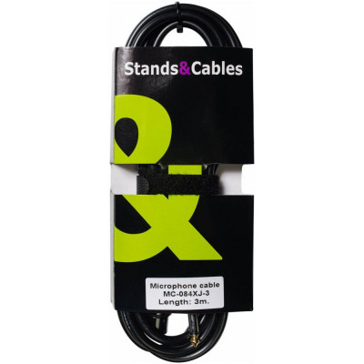 Микрофонный кабель STANDS & CABLES MC-084XJ-3 XLR мама Jack 6,3 мм моно, 3 м