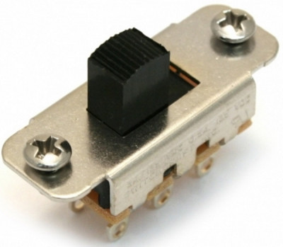 FENDER Jaguar/Jazzmaster Slide Switch DPDT Black переключатель схем для Jaguar/Jazzmaster, черный