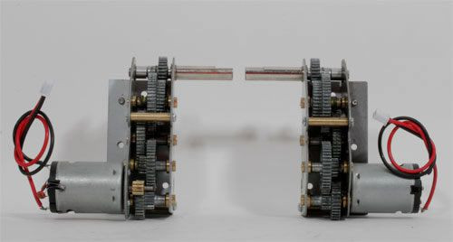 Редуктор левый и правый для танка King Tiger (цинк) с подшипниками