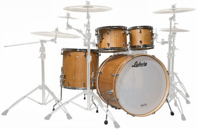 Комплект барабанов LUDWIG LSS240XTK Signet 105 series (22"х16")(16"x16")(12"x8,5")(10"x8") + 2 держателя томов (Atlas Mount) и фурнитура Insta-Lite lugs