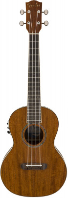 Fender UKULELE RINCON OVANGKOL NAT WB укулеле-тенор электроакустическая с чехлом