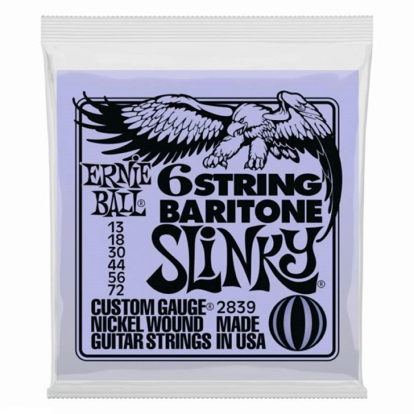 ERNIE BALL 2839 (13-72) струны баритон-гитары