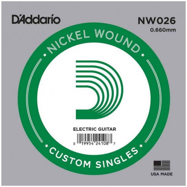 Струна одиночная для электрогитары D'ADDARIO NW026