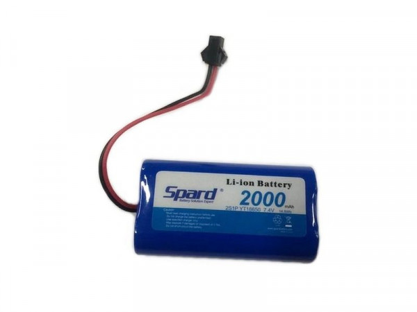 Аккумулятор Li-Ion Spard 7,4V 2000mAh+PCM+SMP для игрушек