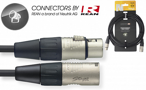 STAGG NDX10R-DMX кабель XLR-XLR,10 м