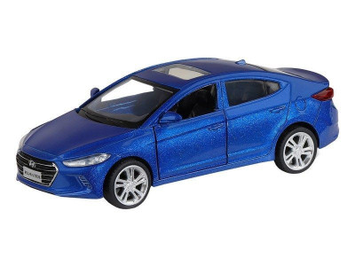 Машина "АВТОПАНОРАМА" HYUNDAI ELANTRA, синий, 1/40, инерция, в/к 17,5*12,5*6,5 см