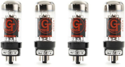 GROOVE TUBES 6L6-R MED QUARTET POWER TUBE подобранные 4 лампы усилителя 6L6