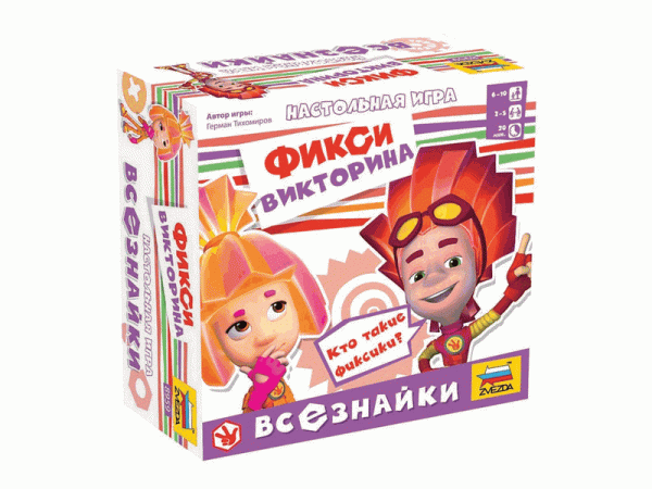 Настольная игра ZVEZDA "Фикси викторина. Всезнайки.", детская