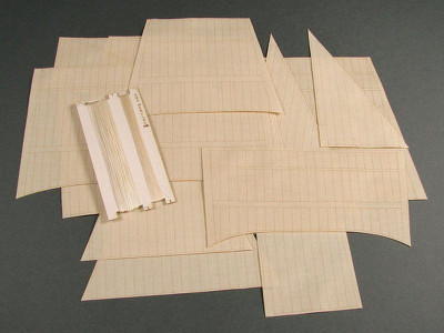 Комплект парусов для модели HMS Mercury, 1/96