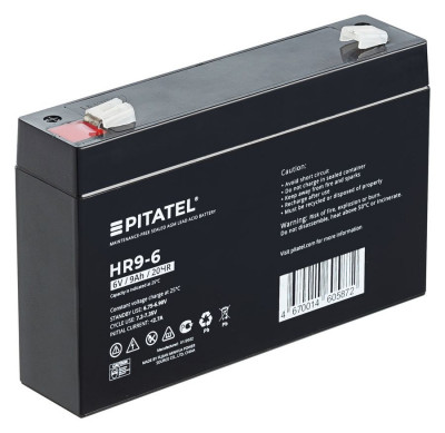 Аккумулятор для ИБП Pitatel HR9-6, 6V 9Ah