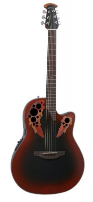 Ovation CE44-RRB Celebrity Elite Mid Cutaway Reversed Redburst электроакустическая гитара