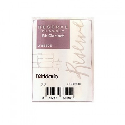 RICO DCT0230 Reserve Classic трости для кларнета Bb №3 2 шт