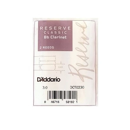 RICO DCT0230 Reserve Classic трости для кларнета Bb №3 2 шт