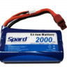 Аккумулятор Li-Ion Spard 2000mAh, 7,4V, 15C, T-plug для Remo Hobby 1/16, Himoto 1/18