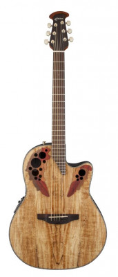 Ovation CE44P-SM Celebrity Elite Plus Mid Cutaway Natural Spalted Maple электроакустическая гитара