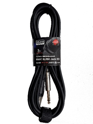 Xline Cables RMIC XLRM-JACK 03 Кабель микрофонный XLR 3 pin male - JACK 6.3 mono, 3м